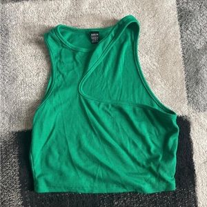 SHEIN Asymmetrical Shoulder Crop Top